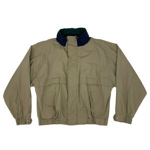 Vintage Woodlake Jacket Men's Size XL Full Zip Water Resistant Retractable Hood